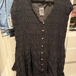 TALULAH Black Mini Dress/Cover Up